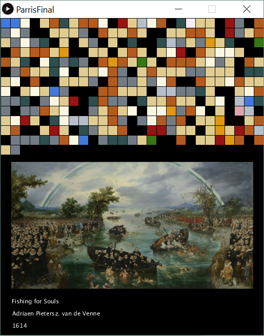 Rijksmuseum masterpieces by color